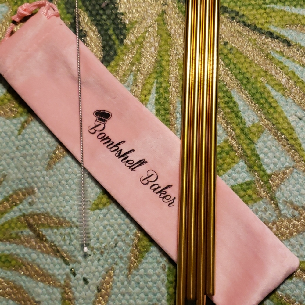 *New*Bombshell Baker Stainless Steel Straws